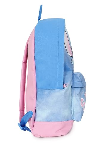 Disney Lilo and Stitch Girls Backpack, Kids Schoolbag, Rucksack Blue