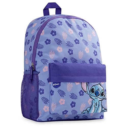 Disney Backpack for Girls, Stitch School Bags for Girls (Purple)