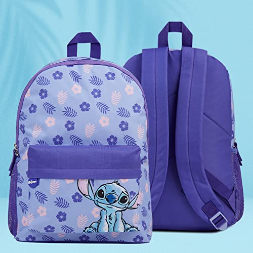 Disney Backpack for Girls, Stitch School Bags for Girls (Purple)