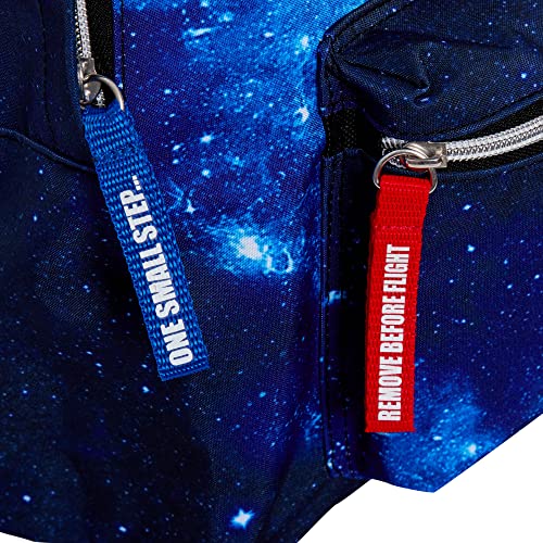 Official Nasa Backpack for Kids and Adults Space Stars Galaxy Space Bag for Work College School Travel, Blue, One Size