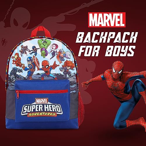Marvel Backpack Kids School Bags for Boys Avengers Spiderman (Multicolor)