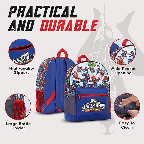 Marvel Backpack Kids School Bags for Boys Avengers Spiderman (Multicolor)