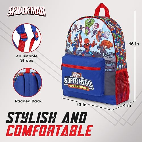 Marvel Backpack Kids School Bags for Boys Avengers Spiderman (Multicolor)