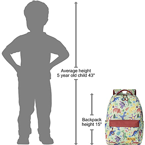 Snug Kids Backpack for School, Sports and Travel Perfect for Ages 4+ (Cars)