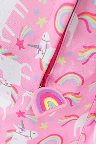 ThePyjamaFactory Girls Unicorn Star Pink Backpack, Kids Backpack, Schoolbag, Rucksack