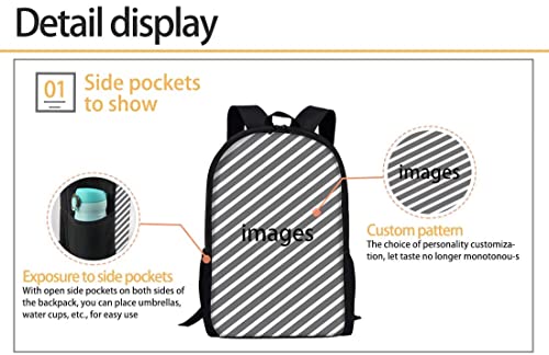 KUIFORTI Kids School Bookbags with 3D Animal Tiger Printed Schoolbags Large Capacity Backpack Boys Girls Animal Casual Daypack Outdoor Sport Rucksack