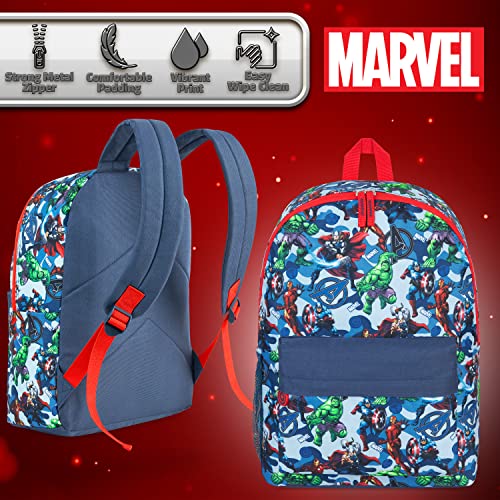 Marvel Boys Backpack Kids School Bag for Boys Superhero Avengers Spiderman Kids Backpacks for Boys Children's Backpacks Rucksack (Blue)