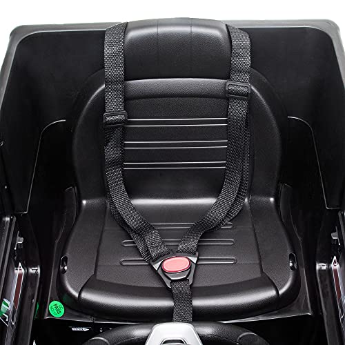 HOMCOM Compatible 12V Battery-powered 2 Motors Kids Electric Ride On Car Mercedes Benz G500 Toy with Parental Remote Control Music Lights MP3 Suspension Wheels for 3-8 Years Old Black