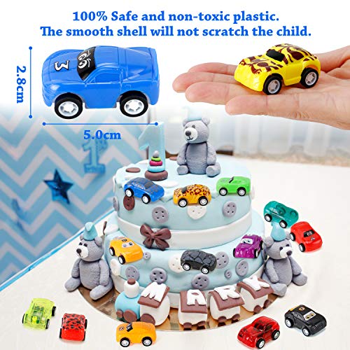 NASHRIO Pull Back Cars, 32 Pcs Mini Vehicles Set Model Car for Boys Girls Toddler, Birthday Return Gifts, Party Favors, Carnival Prizes, Goodie Bag Stuffers