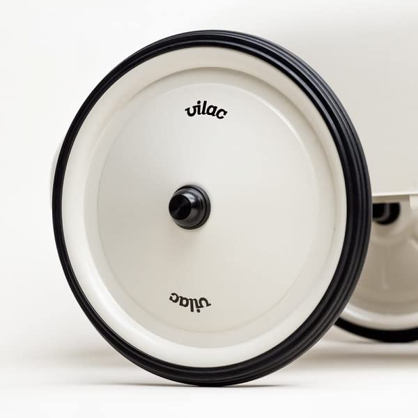 Vilac Vintage Metal Ride-On Car For Children, 2 Years+, 76 x 38 x 40 cm, Off White