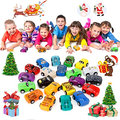 NASHRIO Pull Back Cars, 32 Pcs Mini Vehicles Set Model Car for Boys Girls Toddler, Birthday Return Gifts, Party Favors, Carnival Prizes, Goodie Bag Stuffers