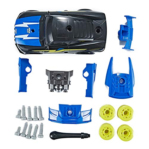 Think Gizmos Racing Car Kit for Young Kids - Build Your Own Toy Car - Toy for Boy and Girl Aged 3 and more - with 30 Parts with Realistic Sounds & Lights