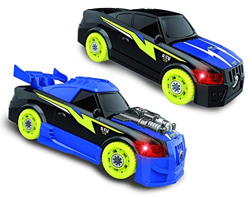 Think Gizmos Racing Car Kit for Young Kids - Build Your Own Toy Car - Toy for Boy and Girl Aged 3 and more - with 30 Parts with Realistic Sounds & Lights