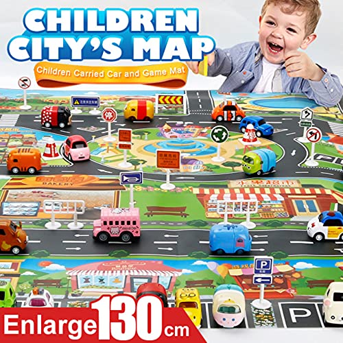 WMLBK Playmats for Kids-Vehicle Playmats -Waterproof Car Playmats