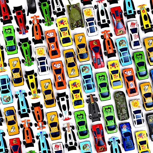 Prextex 100pc Diecast Cars - Die Cast Cars Diecast Mini Racing Vehicles, Kids Car Toys, Model Cars Gift Playset, Car Set For Kids, Toy Cars For Boys, Small Model Racing Cars Box, Car Toy for Kids