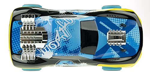 Exost 20628 Xmoke Vehicle with Real High Speed Stunt Remote Control 2HGhz | Black and Blue | Kids 5-14 Years | Uses Water Vapour to Create Safe Smoke Effect | Ultimate Best Ever RC Car, Colourful