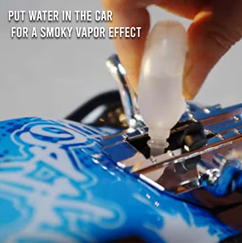 Exost 20628 Xmoke Vehicle with Real High Speed Stunt Remote Control 2HGhz | Black and Blue | Kids 5-14 Years | Uses Water Vapour to Create Safe Smoke Effect | Ultimate Best Ever RC Car, Colourful