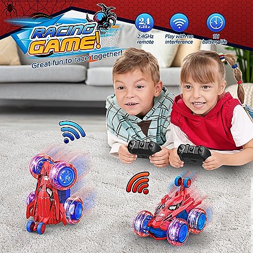 HappyGoLucky Remote Control Cars Toys for 3-12 Year Old Boys Girls, Monster Truck Boys Toys Age 3-12 Rc Car Gifts for 3-11 Year Old Boys Toy Cars Kids Toys Present for 4-10 Year Old Boys