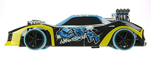 Exost 20628 Xmoke Vehicle with Real High Speed Stunt Remote Control 2HGhz | Black and Blue | Kids 5-14 Years | Uses Water Vapour to Create Safe Smoke Effect | Ultimate Best Ever RC Car, Colourful