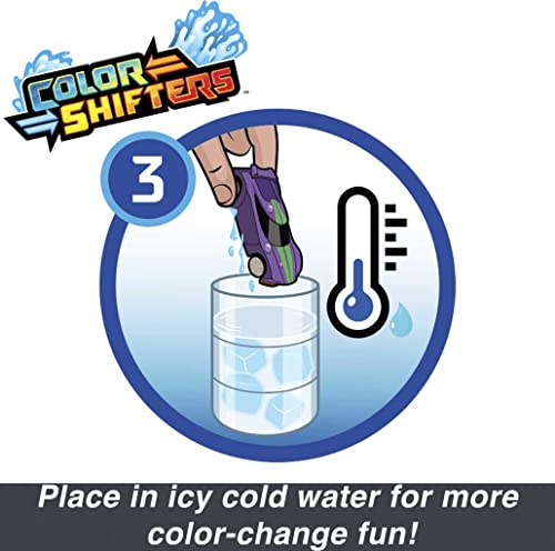 Hot Wheels , Set of 2 Hot Wheels Color Reveal Cars in 1:64 Scale with Surprise Reveal & Repeat Color-Change in Very Warm & Icy Cold Water, Styles May Vary, GYP13