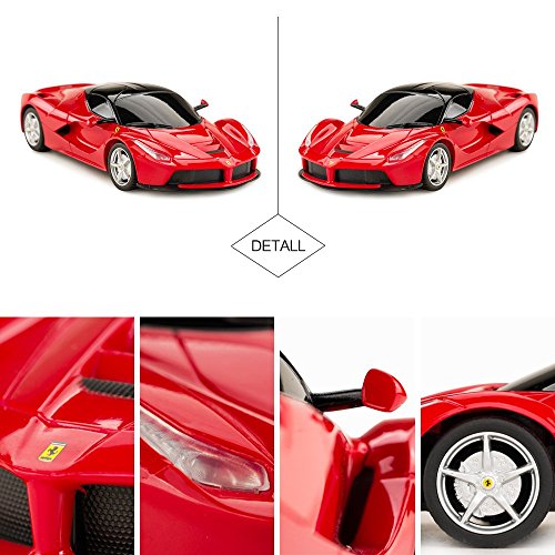 RASTAR La Ferrari Remote Control Car, 1:24 Ferrari RC Car for Kids, Red Toy Car