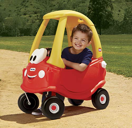 Little Tikes Cozy Coupe Car, Kids RideOn Foot to Floor Slider, Mini Vehicle Push Car with Real Working Horn, Clicking Ignition Switch & Petrol Cap, For Ages 18 Months plus