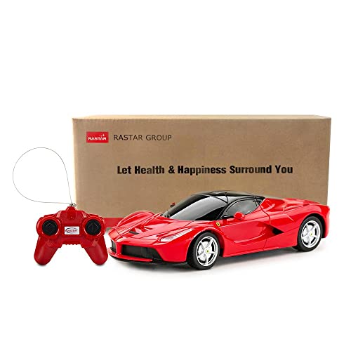 RASTAR La Ferrari Remote Control Car, 1:24 Ferrari RC Car for Kids, Red Toy Car