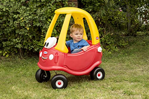 Little Tikes Cozy Coupe Car, Kids RideOn Foot to Floor Slider, Mini Vehicle Push Car with Real Working Horn, Clicking Ignition Switch & Petrol Cap, For Ages 18 Months plus