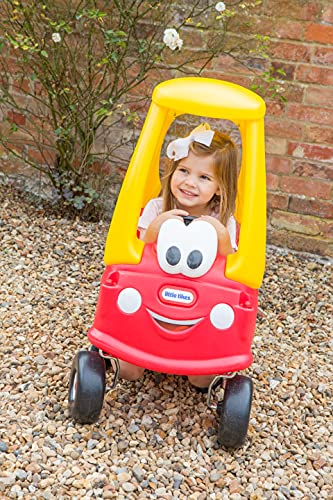 Little Tikes Cozy Coupe Car, Kids RideOn Foot to Floor Slider, Mini Vehicle Push Car with Real Working Horn, Clicking Ignition Switch & Petrol Cap, For Ages 18 Months plus