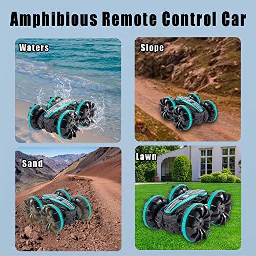 Amphibious Remote Control Cars for Adults Kids,Hand Controlled Car and Gesture Sensing Rc Stunt Car,Hand Controlled Rc Car for Kids,Off Road Remote Control Watch Car Toys Driving on Land or in Water
