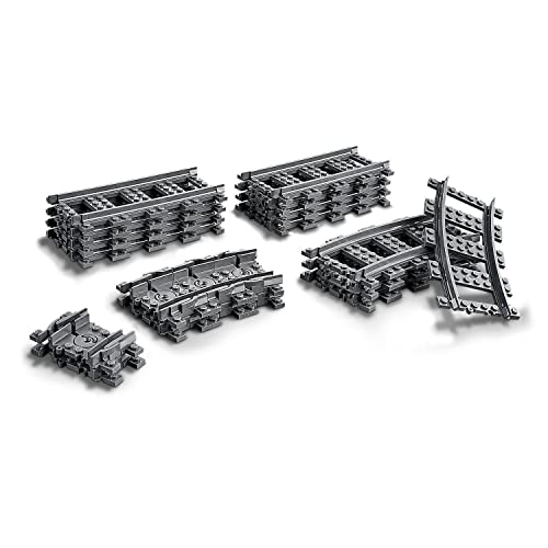 LEGO 60337 City Express Passenger Train Set, Remote Controlled Toy & 60205 City Tracks 20 Pieces Extention Accessory Set, Building Toy Train Track Expansion, Toys for Kids