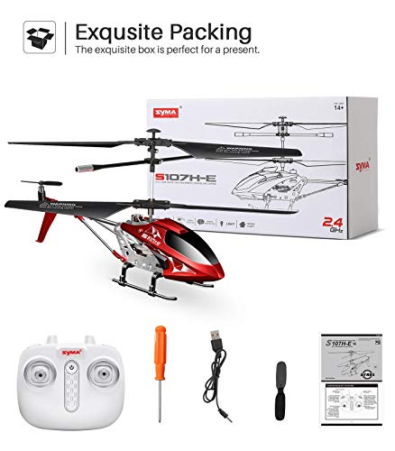 Syma Remote Control Helicopter, Rc Helicopter for Kids Adult, 2.4GHz Rc Plane radio controlled toy with Altitude Hold, High Low Speed, One-Key Take-Off, LED Light Indoor Outdoor birthday gift