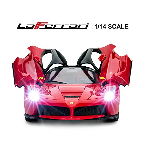 RASTAR LaFerrari Remote Control Car, 1:14 Ferrari Remote Controlled Toy Car, RC Cars for Kids Boys Adults, Red Ferrari Car