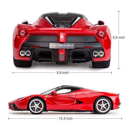 RASTAR LaFerrari Remote Control Car, 1:14 Ferrari Remote Controlled Toy Car, RC Cars for Kids Boys Adults, Red Ferrari Car