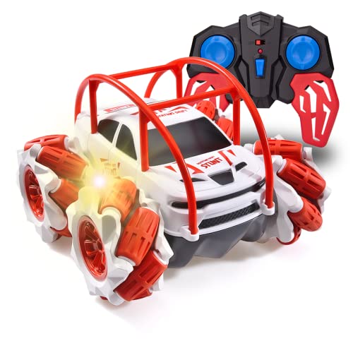 MaxTronic Remote Control Cars, Flip Spin Stunt RC Car for 3-12 Years Old Children Toy Boys & Kids Christmas Birthday Gift,2.4Ghz 4WD Off Road RC Crawler Vehicle,Radio Controlled Racing Truck