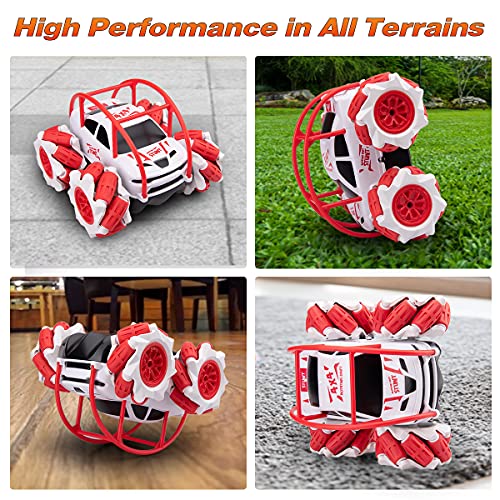 MaxTronic Remote Control Cars, Flip Spin Stunt RC Car for 3-12 Years Old Children Toy Boys & Kids Christmas Birthday Gift,2.4Ghz 4WD Off Road RC Crawler Vehicle,Radio Controlled Racing Truck