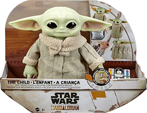 Star Wars RC Grogu Plush Toy, 12-in Soft Body Doll from The Mandalorian with Remote-Controlled Motion, GWD87