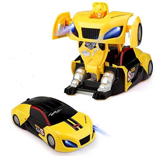 Epoch Air Remote Control Robot, Kids Toys Transformation RC Robot Car 360° Rotation Led Light Radio Controlled Wall Stunt Car Indoor Game Birthday Gifts for Boys Girls 3 4 5 6 7 8 9 10 Years Old