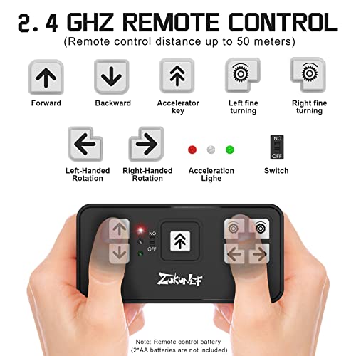 uleway Remote Control Boat, 2.4GHz High Speed Electric Racing Boat, My First Little RC Boat for Kids, Radio Controlled Boat with Rechargeable Batteries, Mini Water Toy Gifts for Pool Lake Pond (Blue)