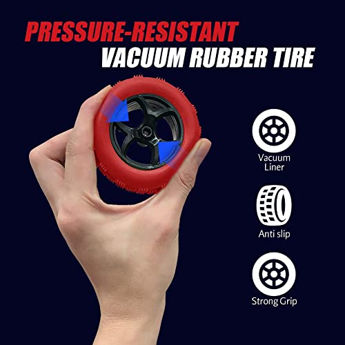 ThinkMax Remote Control Car,2.4Ghz 360°Double Side Flips RC Stunt Car Toy Gift, RC Car for Kids Aged 6-14(RED)