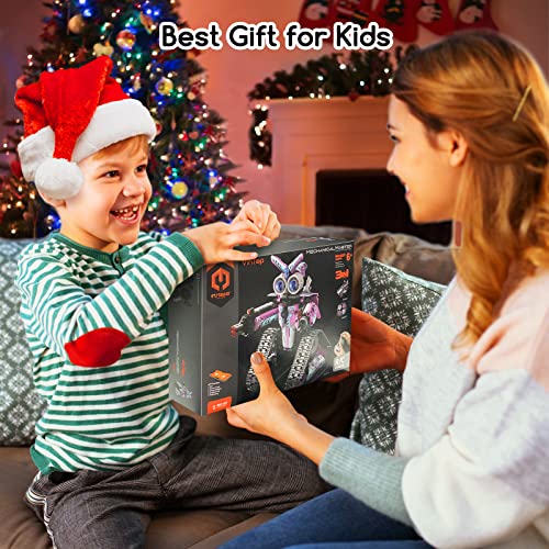 OKKIDY Remote Control Building Toys, 3-in-1 STEM Robot Building Kit for Kids,408 PCS Remote & APP Controlled Stunt Robot,Programming Robot Mindstorms Gift for Boys Girls Ages 6 7 8 9 10+ Year Old