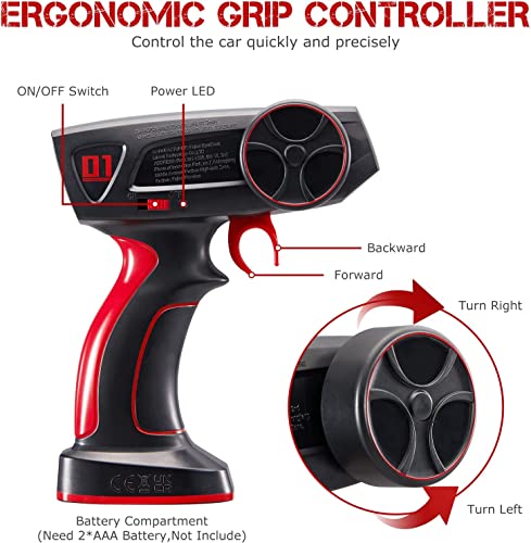 ANTAPRCIS RC Remote Control Car Toy with 60 Mins Play Time, RC Speedy Drift Truck with 2 Batteries, Toy Gift for 6-12 Years Kids Beginners