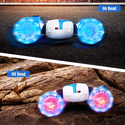 Achort Remote Control Car for Kids 2.4GHz RC Stunt Twist Car Toy Transform Racing Car with Gesture Control 4WD Off Road Crawler with Light and Spray Christmas Birthday Toys Gift for Boys Girls