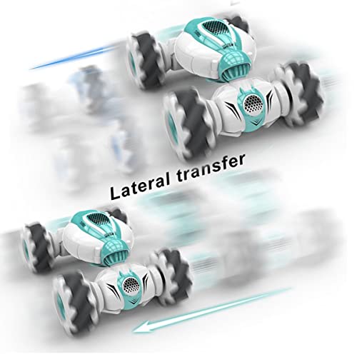 Fanomini Remote Control Car Toy 360° Rotation Transforming Gesture Induction Stunt Car Rechargeable Reusable Hand Controlled 4WD Off-Road Drift Car with 220mA Battery for Kids Boys Girls (green)