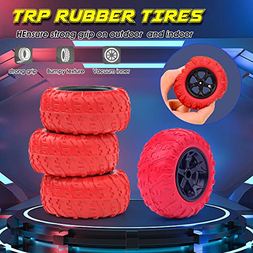 voltenick Remote Control Car 4WD RC Car 360°Double Side Flips 2.4GHz RC Radio Controlled High Speed Stunt Car Toy Cars for 6-12 Years Old Kids Boys Gift (Red)