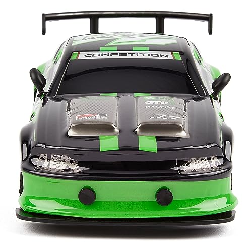 CMJ RC Cars Road Rebel Green Machine High-Speed 1:24 Scale Remote-Controlled Racing Toy Car, Thrilling Fun for Kids and Adults