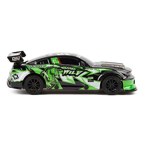 CMJ RC Cars Road Rebel Green Machine High-Speed 1:24 Scale Remote-Controlled Racing Toy Car, Thrilling Fun for Kids and Adults