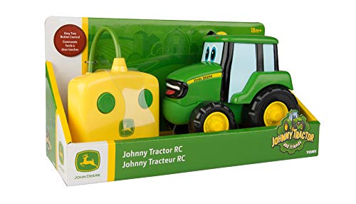 John Deere Remote Controlled Johnny Tractor | Remote Control Car Farm Toy | RC Car Kids Toy Suitable For 18 Months and 2, 3, 4+ Years Old Boys and Girls, Green