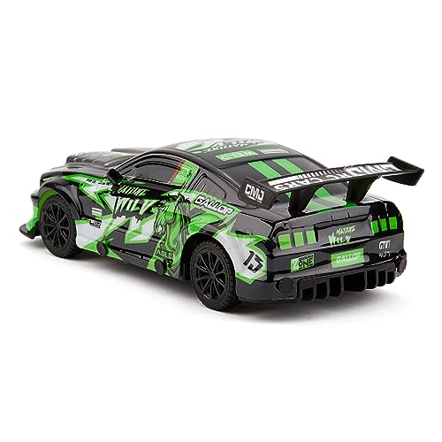 CMJ RC Cars Road Rebel Green Machine High-Speed 1:24 Scale Remote-Controlled Racing Toy Car, Thrilling Fun for Kids and Adults