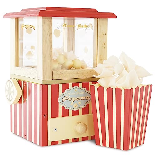 Le Toy Van - Wooden Honeybake Retro Popcorn Machine Role Kids Play Toy | Cinema, Kitchen Or Movies Pretend Play